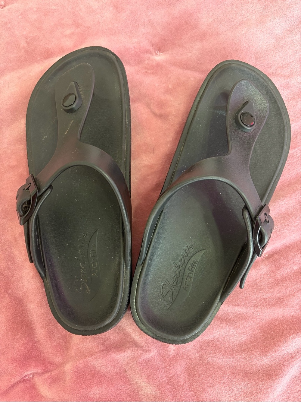 Skechers Black Arch Fit Slip-On Sandal